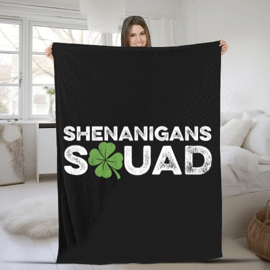 Shenanigans Squad Gangster Gift Fleece Blankets