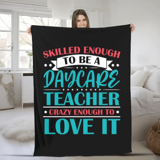 Daycare Teacher Childcare Educator Director Fleece Blankets