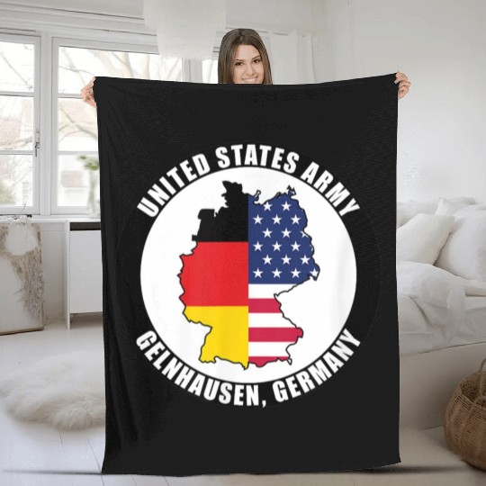 Germany United States Army Military Veteran Fleece Blankets