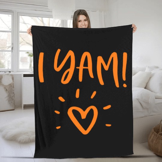 She's My Sweet Potato I Yam Set Couples Fleece Blankets