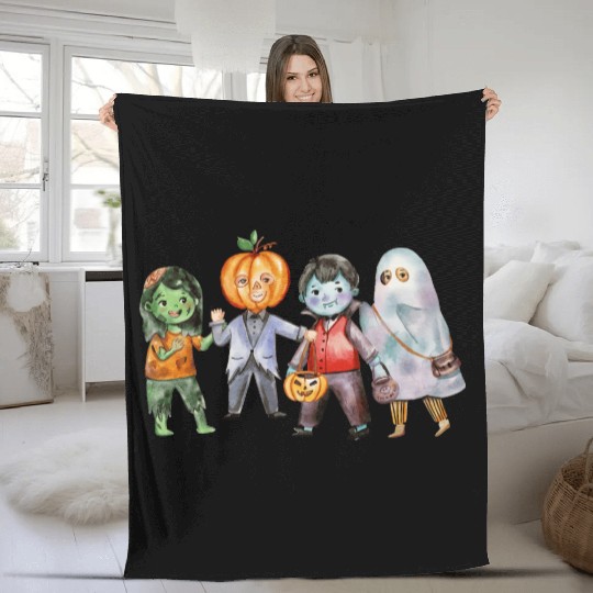 Halloween pumpkin spooky*T Fleece Blankets