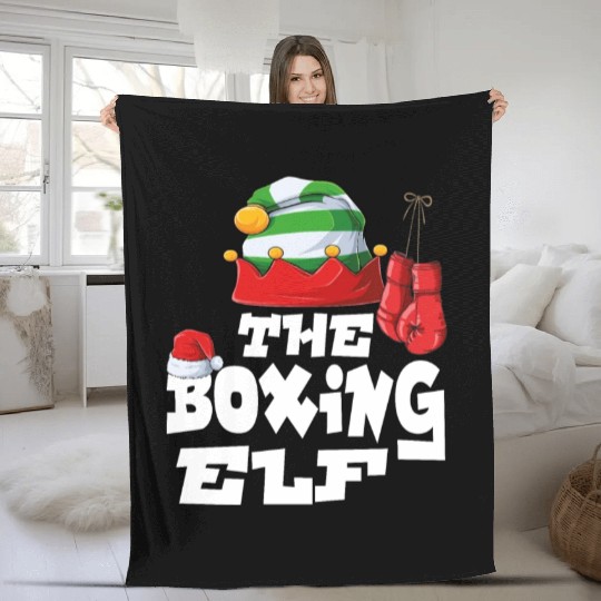 Gamer Elf Family Matching Christmas Group Pajama Fleece Blankets