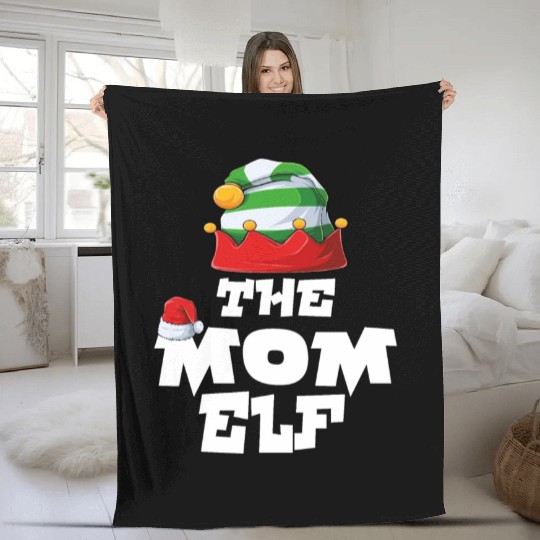 Gamer Elf Family Matching Christmas Group Pajama Fleece Blankets