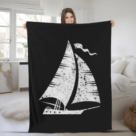 Sailboat Sailing Sailors Fleece Blankets