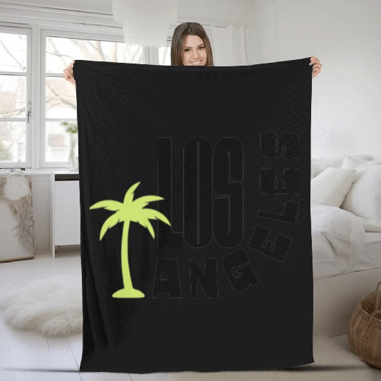 Los Angeles where dreams come true Fleece Blankets
