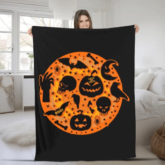 Halloween Costume Fleece Blankets, Trick Or Treat Witchy