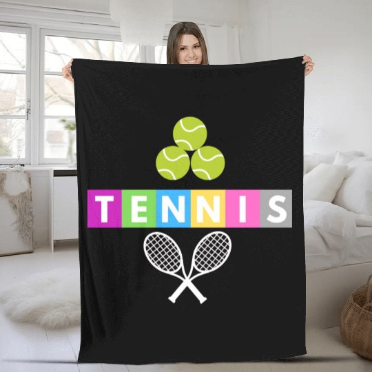 FUNNY TENNIS CLASSIC Fleece Blankets