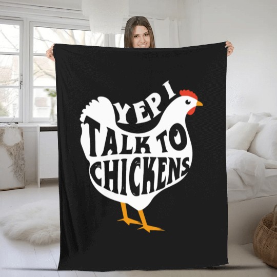 Chicken Farmer, Farming, Chicken Farm Fleece Blankets