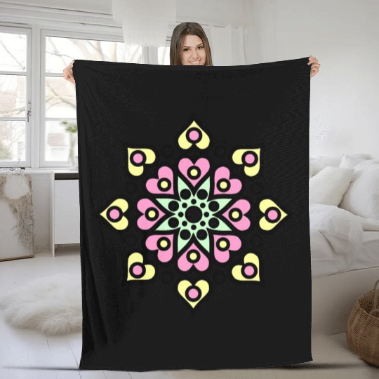 mandala lover Fleece Blankets classic
