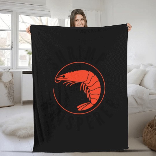 Shrimp Whisperer - fishing lover Fleece Blankets