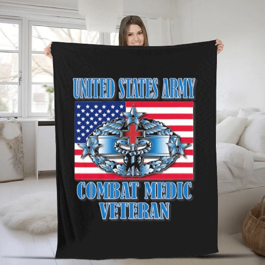 Combat Medic 4th Award Memorable Us Fleece Blankets