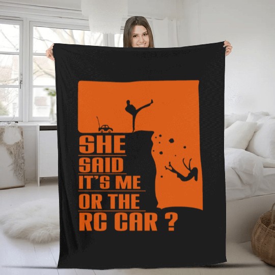 Natural Born RC car Driver Racer Remote Controlled Fleece Blankets