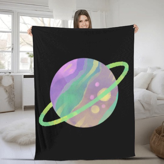 Sun Moon Classic Cotton Fleece Blankets