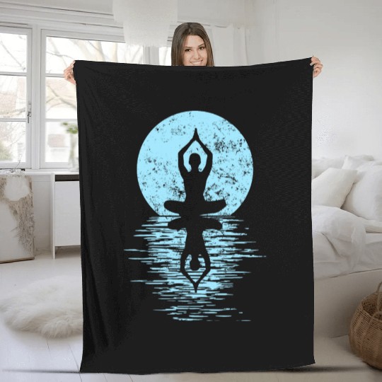 Yogi Yogini Health Meditation Outfits Girls Women Fleece Blankets