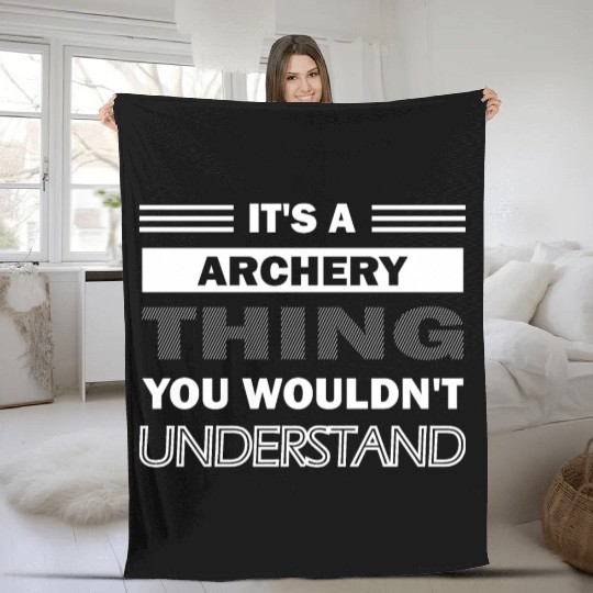 it's an archery thing Fleece Blankets