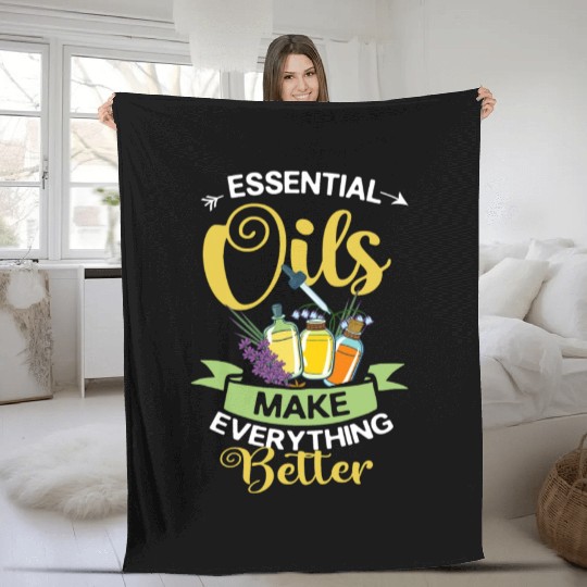 Essential Oil Diffuser Peppermint Aromatherapy Fleece Blankets