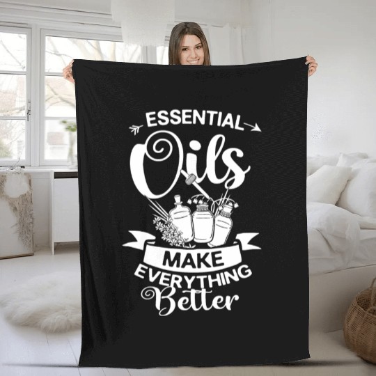 Essential Oil Diffuser Peppermint Aromatherapy Fleece Blankets