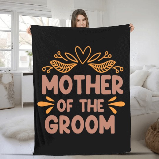 Mother Of The Groom-Wedding-Bride Fleece Blankets