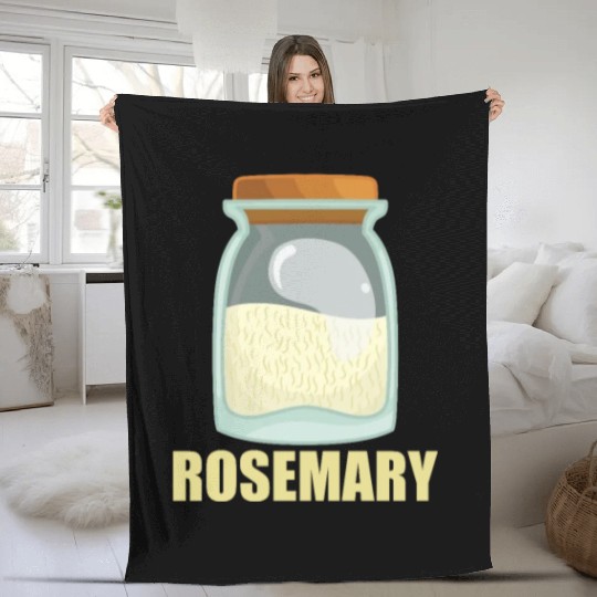 Rosemary Spice Flavor Food Cooking Fleece Blankets
