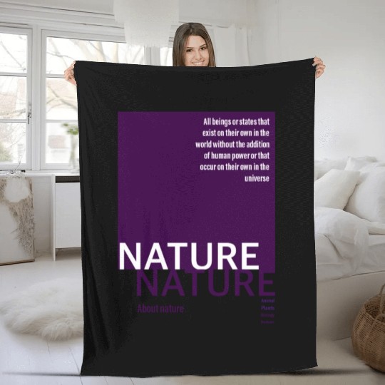 About nature-purple Fleece Blankets