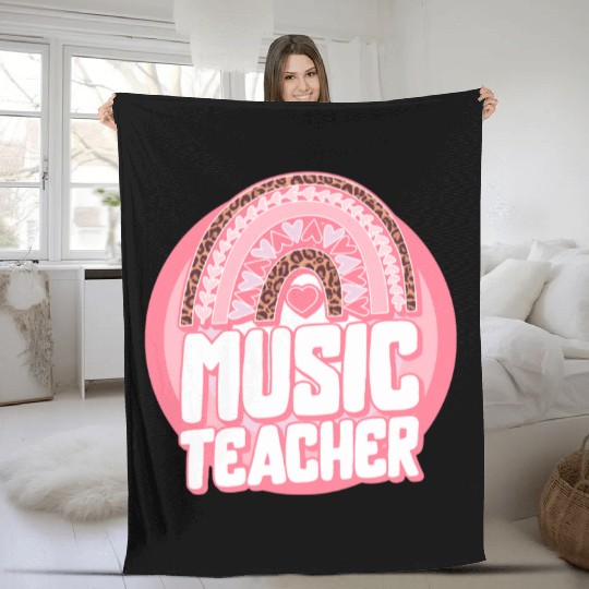 Music Teacher Fleece Blankets, Back To School Supplies