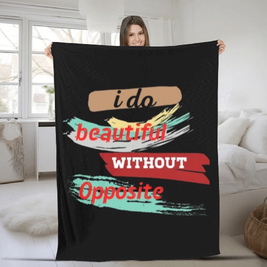 Do something beautiful for free Fleece Blankets
