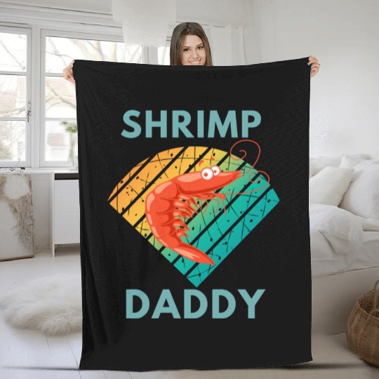 Shrimp daddy Fleece Blankets