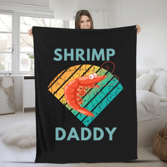 Shrimp daddy Fleece Blankets