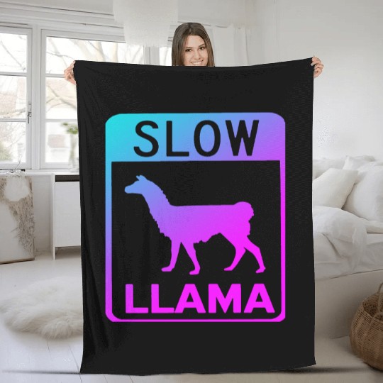 Phish Slow Llama Fleece Blankets