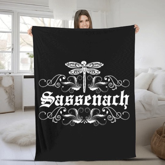 Sassenach Outlander Celtic Gaelic Dragonfly Fleece Blankets