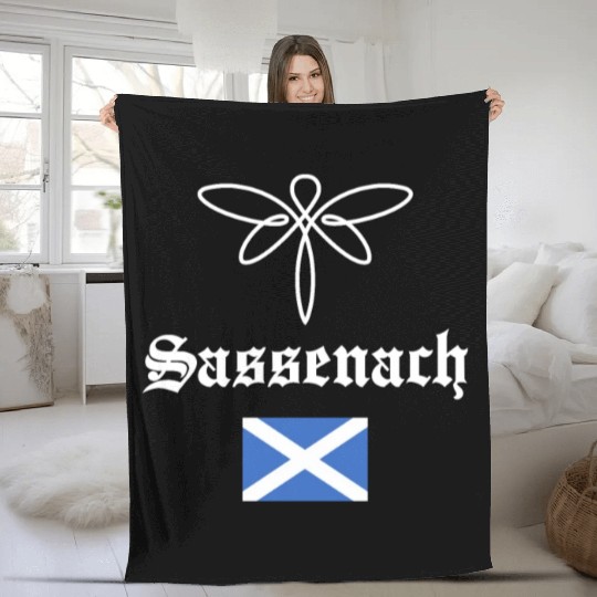 Sassenach Outlander Celtic Gaelic Dragonfly Fleece Blankets