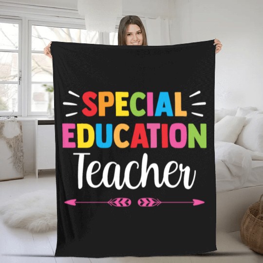 Special Education Teacher Cute Sped Awareness Fleece Blankets