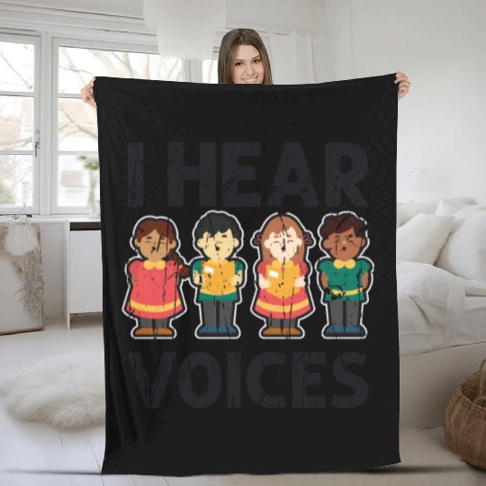 I hear voices - orchestra Fleece Blankets
