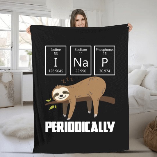 I Nap Periodically Sloth Animal Science Gift Fleece Blankets
