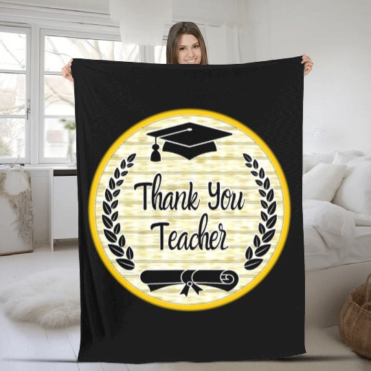 Thank You Teacher Fleece Blankets