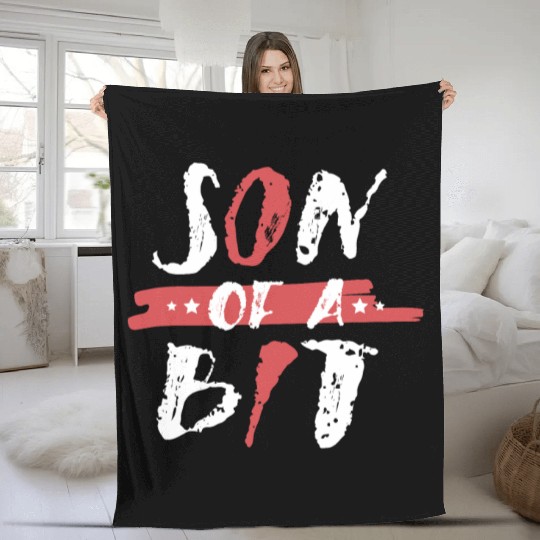 Son Of A Bit Computer Programmer IT Binary Fleece Blankets