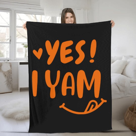 I yam my sweet potato for matching couple Fleece Blankets