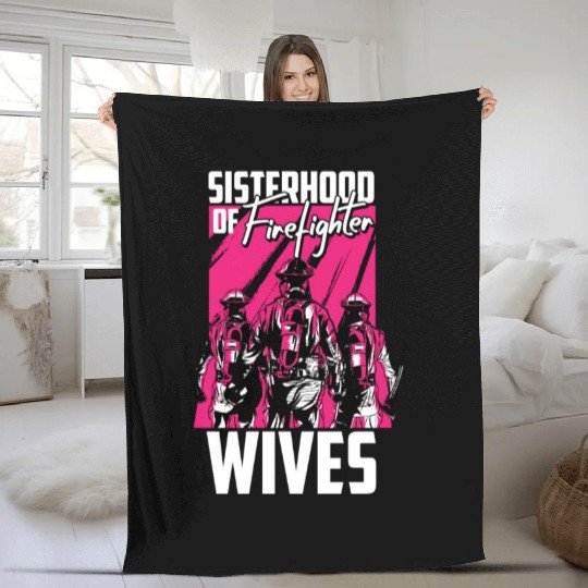 Firefighter Thin Red Line Sisterhood Fleece Blankets