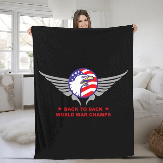 Back to Back B2B World War Fleece Blankets
