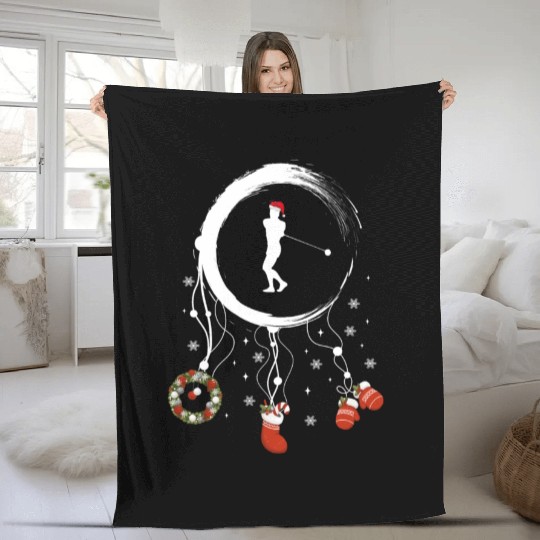 Winter dreamcatcher Christmas Hammer throwing Fleece Blankets