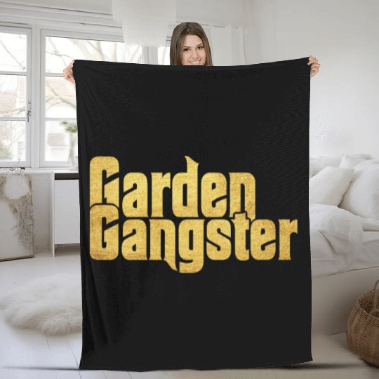 Garden Gangster Flower Enthusiast Fleece Blankets