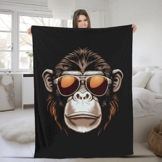 Monkey Face Fleece Blankets