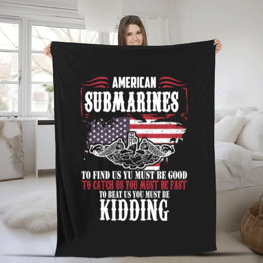 US Military Submarine Fleece Blankets
