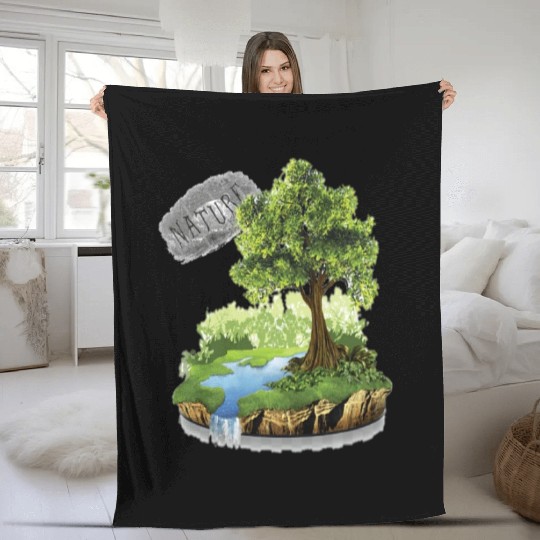 Tree Is a Natural Gift. Fleece Blankets