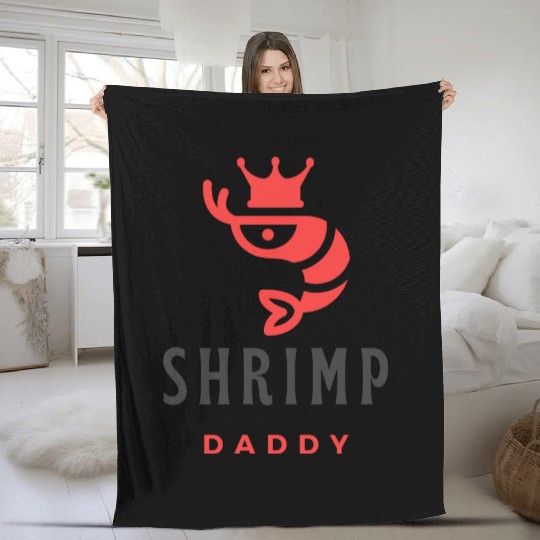 shrimp daddy Fleece Blankets