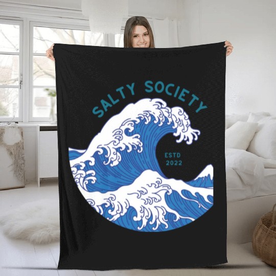 Salty Society Fleece Blankets