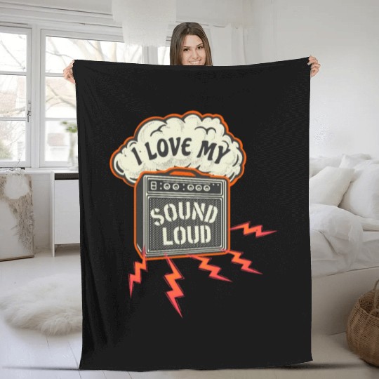 Sound Amplifier Vintage Sound Engineer Fleece Blankets
