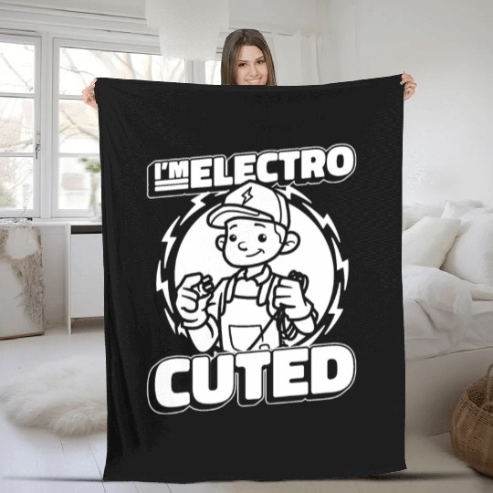 Electrician Construction Electrician Fleece Blankets