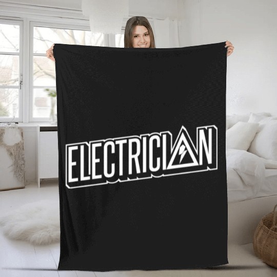 Electrician Construction Electrician Fleece Blankets