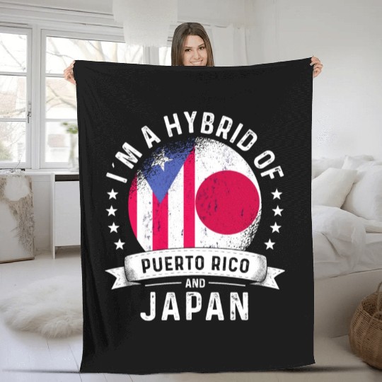 Puerto Rico Flag Japan Grown Country Flags Fleece Blankets